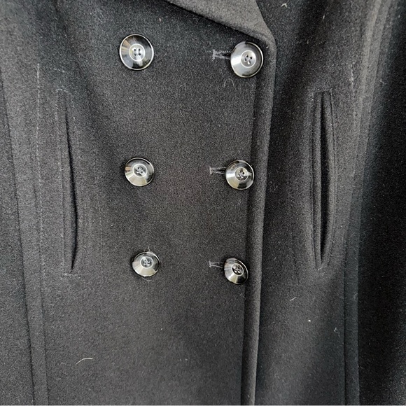 NWT Preston and York black wool double breasted peacoat women’s 16W - Picture 3 of 11
